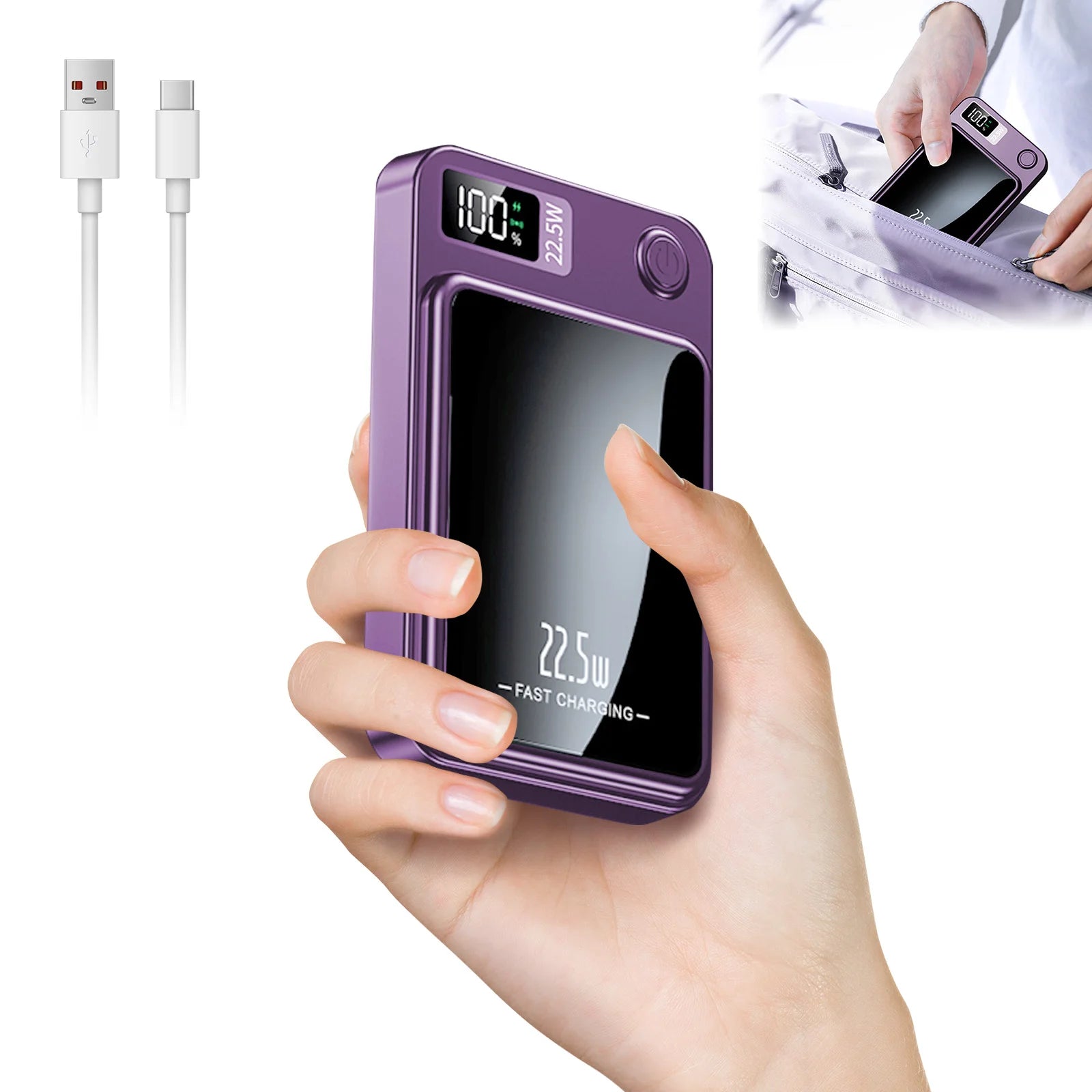 Magnetic Power Bank 10000Mah — 22.5W Fast Charge