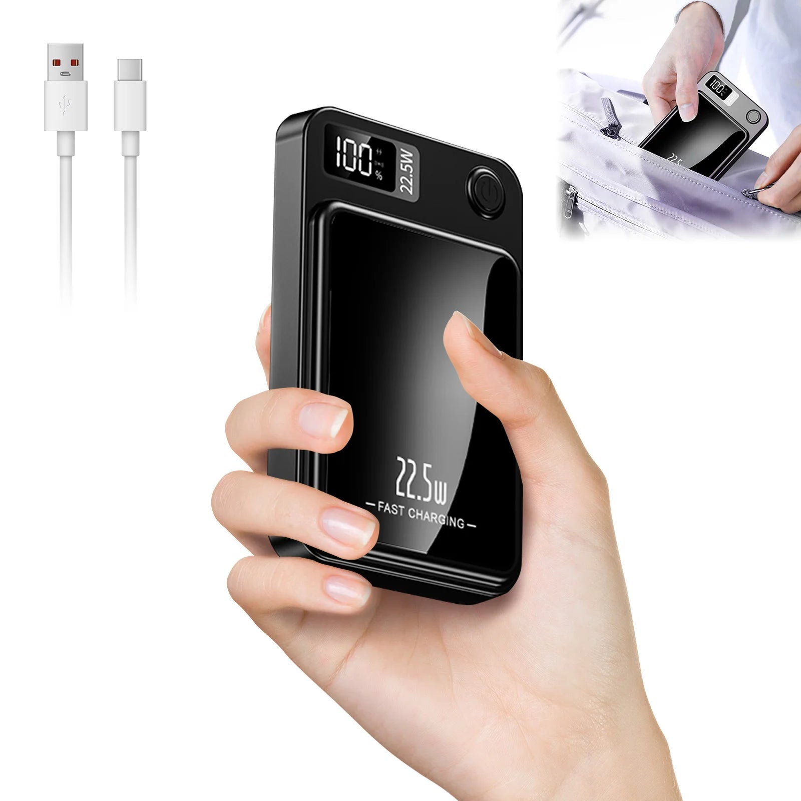 Magnetic Power Bank 10000Mah — 22.5W Fast Charge