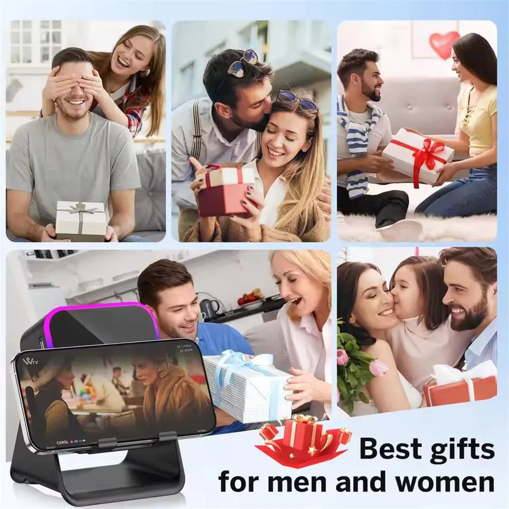 Wireless Speaker Phone Stand — RGB Super Bass