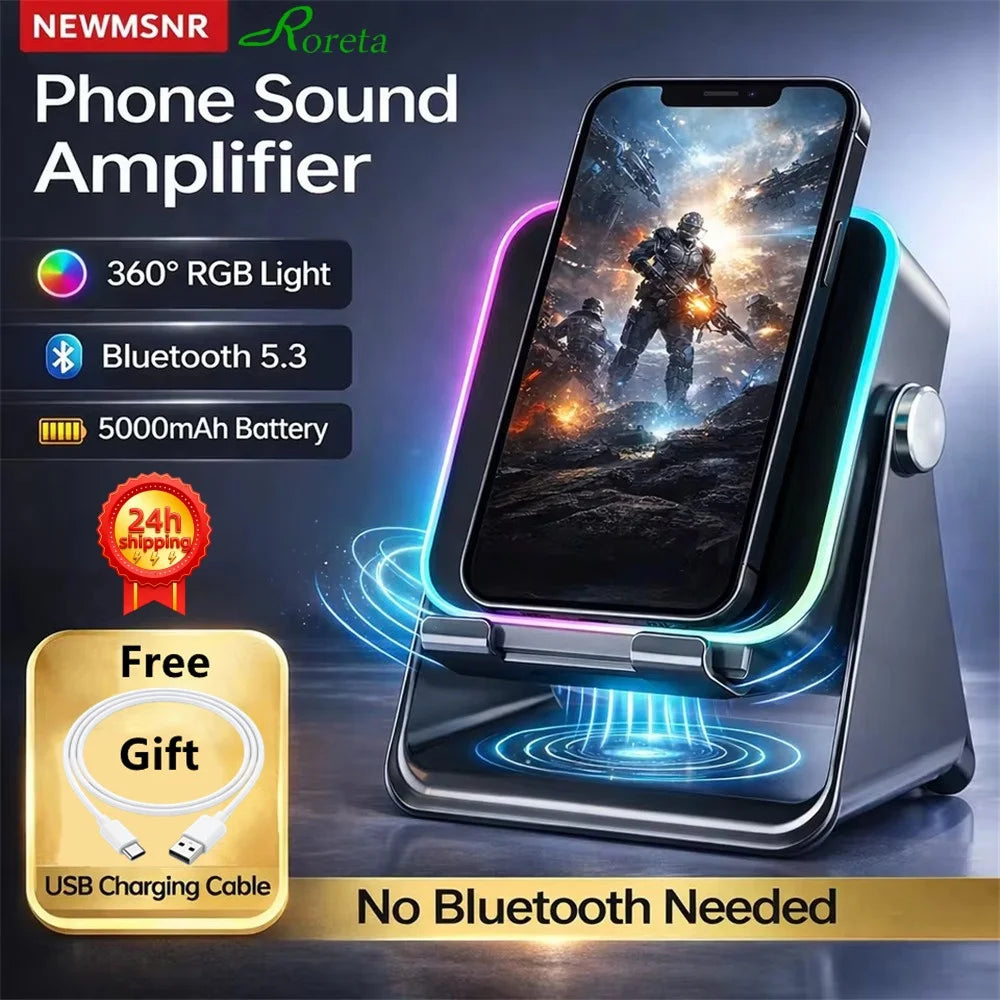 Wireless Speaker Phone Stand — RGB Super Bass
