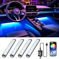 RGB Car Interior LED Strips — Music Sync + App