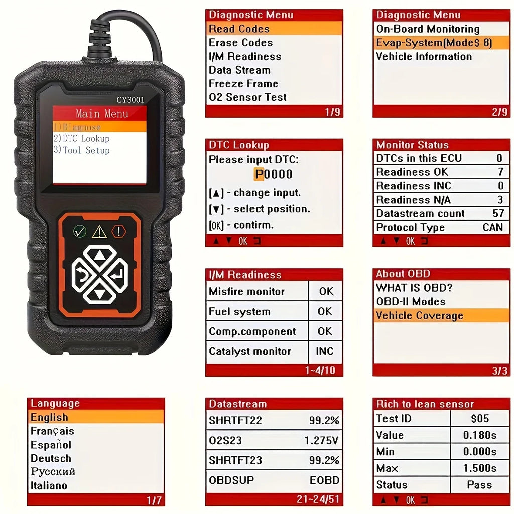 OBD2 Car Scanner — Engine Code Reader