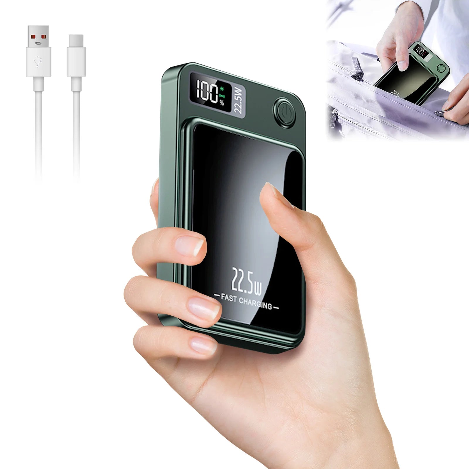 Magnetic Power Bank 10000Mah — 22.5W Fast Charge