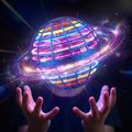 LED flying orb ball hovering with cosmic lights — product photo